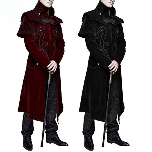 Vintage Medieval Victorian Tailcoat Jacket Retro Gothic  Frock Coat
