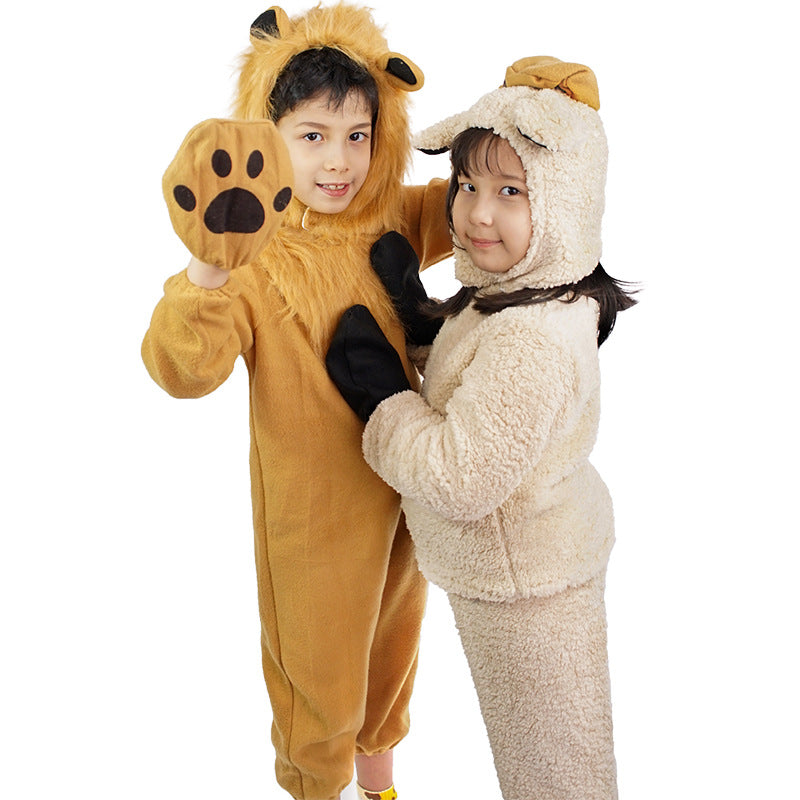 Kids Sheep Lamb Costume Farm Animal Book Week Fancy Dress Set