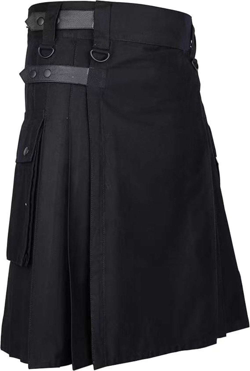 Mens Scottish Kilt Plaid Pleated Skirt Tartan Utility Costume Holiday Dress