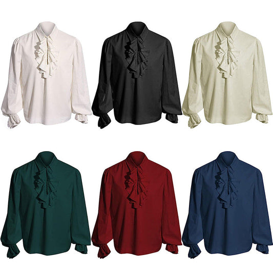 Pirate Shirt Victorian Costume – Men, Women, Kids Gothic Renaissance Top throwback costumes