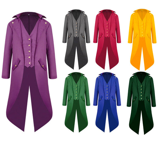 Steampunk Tailcoat Jacket for Kids & Adults | Gothic Halloween Costume